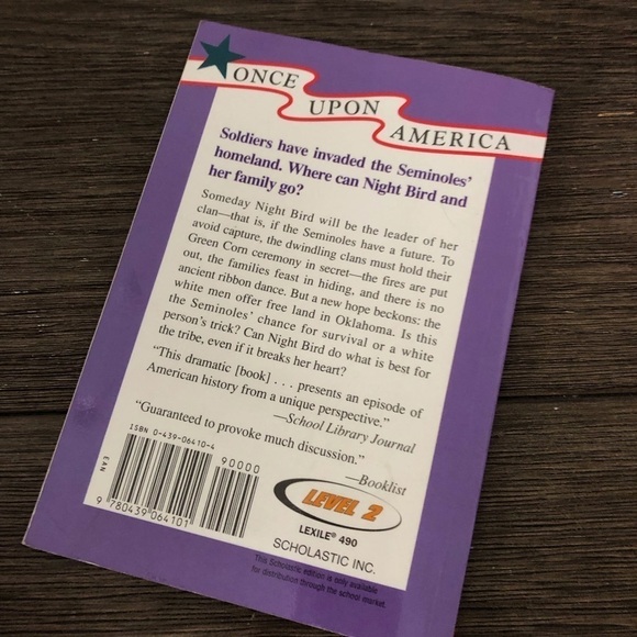 Once Upon America: Night Bird: A story of the Seminole Indians paperback book - Picture 3 of 3